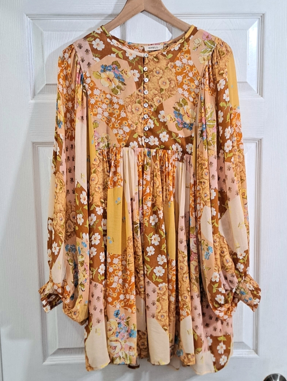 Spell~ Freda Boho Mini Dress (Amber) - Picture 6 of 13